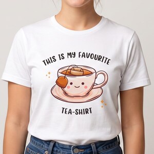 Funny Favourite Tea Shirt, Graphic T Shirt, Coffee Drinking, Drinker, Mum, Mom, Nan, Nanny, Granny, Mothers Day, Unisex Top