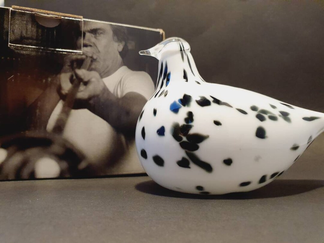 Oiva Toikka Dalma Glass Bird: Signed Finnish Art Glass