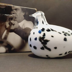 Oiva Toikka Dalma Glass Bird Signed Made in Finland With stickers and Original Box Free Shipping Worldwide