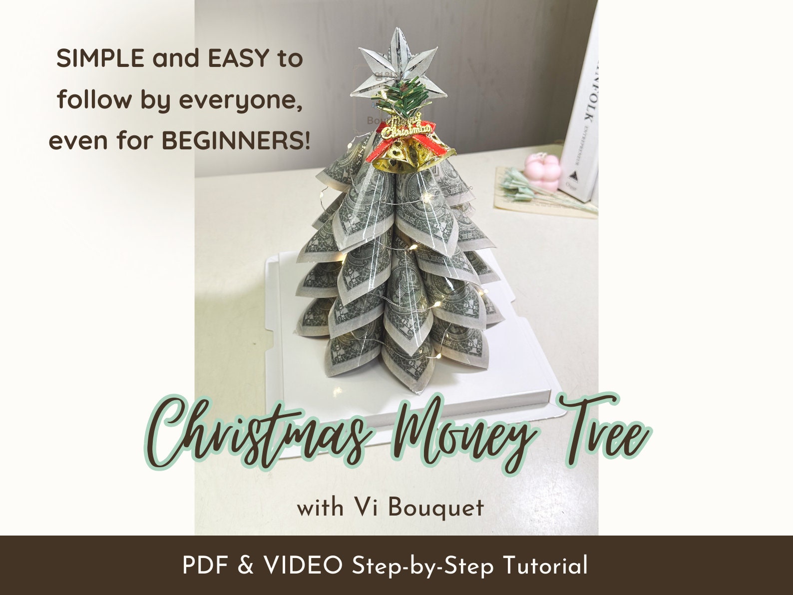 Money Tree Gift Holder, Money tree with 12 Clear Clips, Photo Cash Lottery  Ticket Holder, Unique Desktop Home Decorations for Christmas, Memo,  Birthday, Wedding, Graduation 