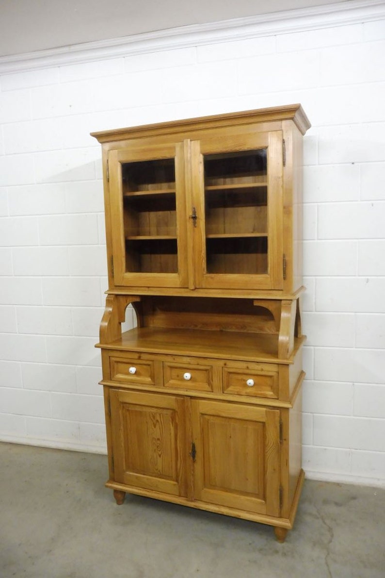 Beautiful buffet cabinet, kitchen cabinet, display cabinet made of soft wood image 1