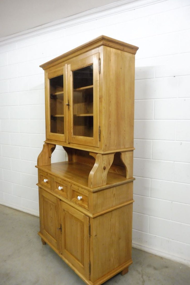 Beautiful buffet cabinet, kitchen cabinet, display cabinet made of soft wood image 8