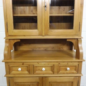 Beautiful buffet cabinet, kitchen cabinet, display cabinet made of soft wood image 3
