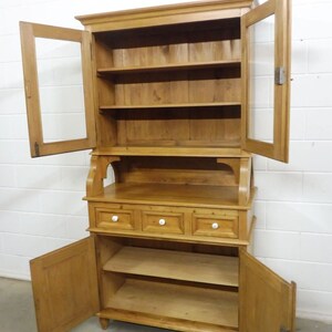 Beautiful buffet cabinet, kitchen cabinet, display cabinet made of soft wood image 10