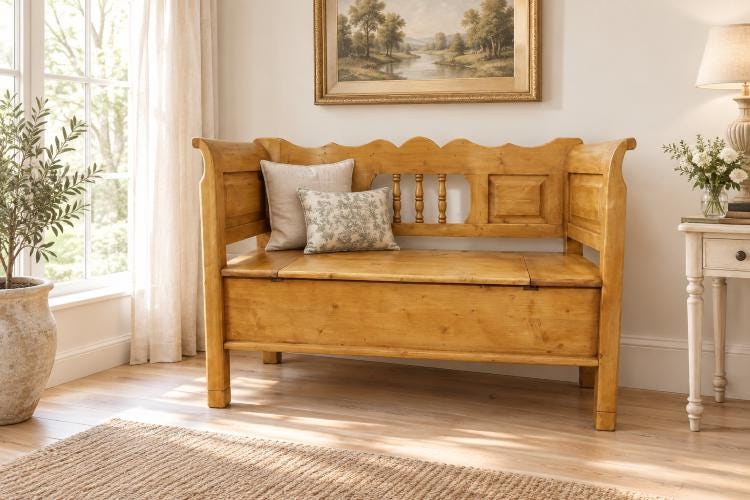 Sitztruhe holz