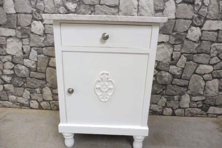 Weichholz Nachtschrank Nachttisch Kommode Shabby Chic WeiB Etsy