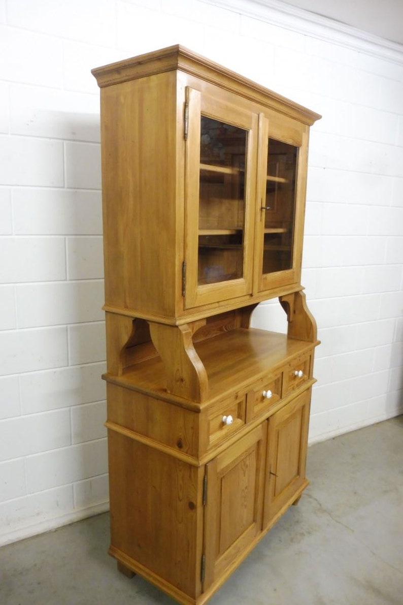 Beautiful buffet cabinet, kitchen cabinet, display cabinet made of soft wood image 9