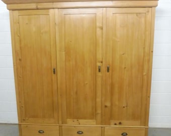 Kleiderschrank aus weichholz Schlafzimmerschrank Vorratschrank Schrank Buffet