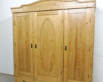 Antique wardrobe cupboard kitchen cupboard soft wood art nouveau can be dismantled