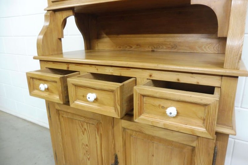 Beautiful buffet cabinet, kitchen cabinet, display cabinet made of soft wood image 5