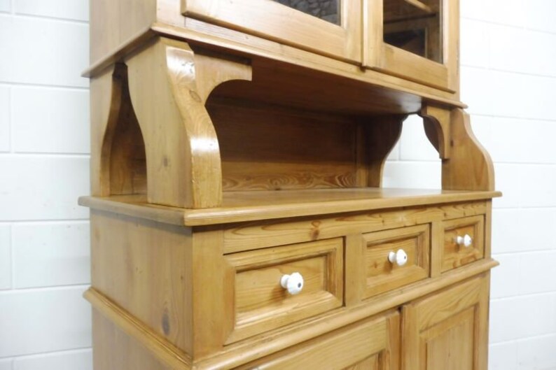 Beautiful buffet cabinet, kitchen cabinet, display cabinet made of soft wood image 6