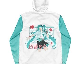 Hatsune miku 80s Themed  Windbreaker