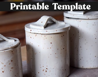 Pottery TEMPLATE &quot;Storage Jar&quot; + Video Tutorial