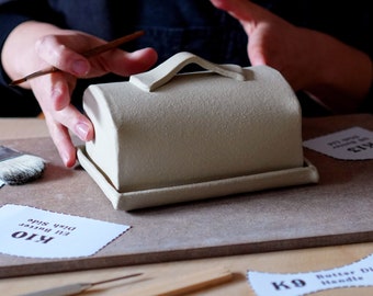 Pottery TEMPLATE &quot;Butter Dish&quot; + Video Tutorial