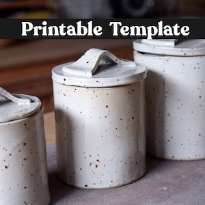 Pottery TEMPLATE &quot;Storage Jar&quot; + Video Tutorial