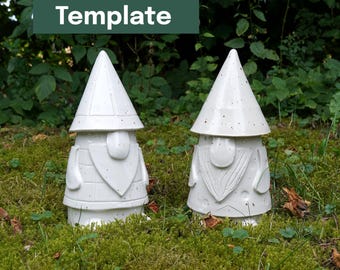 Printable Pottery Template + Video Tutorial -- Garden Gnome