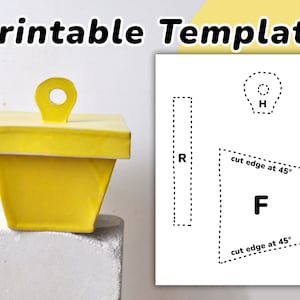 Lidded Box Template // Slab Pottery Template // pottery tools