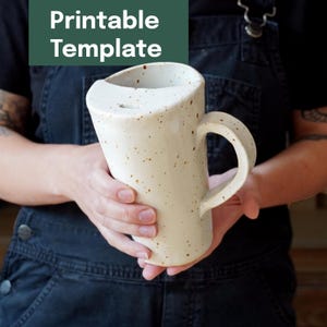 Plantilla de cerámica imprimible + videotutorial - Taza de viaje