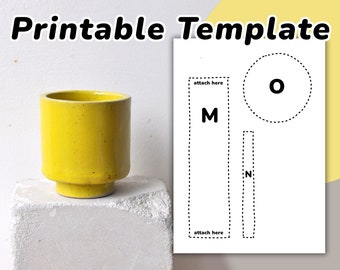 Footed Cup Template // Slab Pottery Template // pottery tools