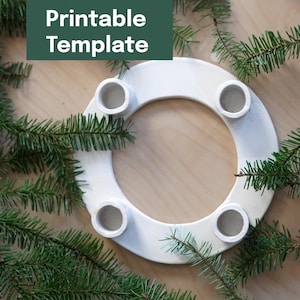 Printable Pottery Template + Video Tutorial -- Advent Wreath