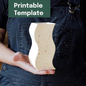 Szablon do ceramiki do druku + samouczek wideo – wazon z zawijasami