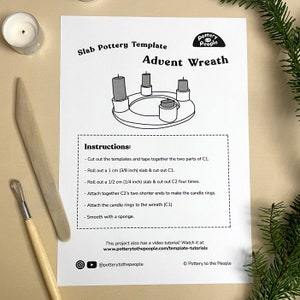 Pottery TEMPLATE quot advent Wreath quot - Il 300x300.5545147920 4wye 