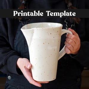 Pottery TEMPLATE &quot;Jug&quot; + Video Tutorial