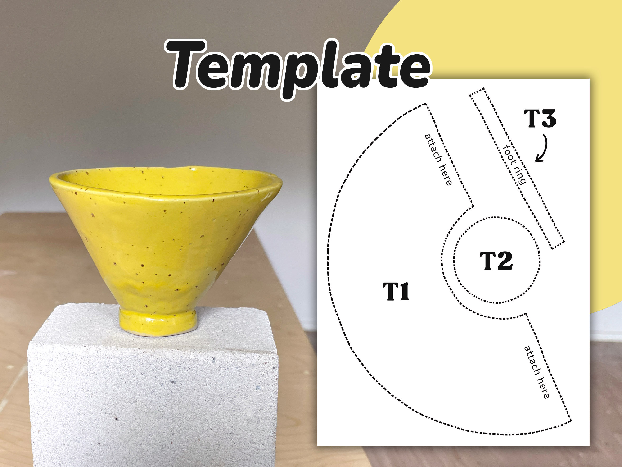 Tea Bowl Template // Slab Pottery Template // Pottery Tools Etsy Tea Bowl Template // Slab Pottery Template // Pottery Tools Etsy