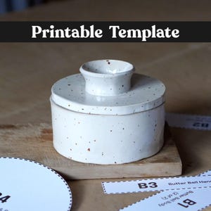Pottery TEMPLATE &quot;Butter Keeper&quot; + Video Tutorial
