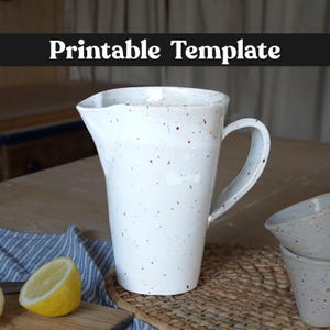 Pottery TEMPLATE &quot;Jug&quot; + Video Tutorial