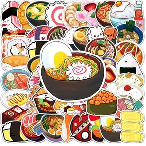 50PCS Cartoon Japanese Food Stickers Graffiti Sticker pack
