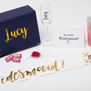 Scatola PROPOSTA PERSONALIZZATA PER DAMIGELLA D'ONORE / Scatola proposta per damigella d'onore / Set regalo per damigella d'onore / Regalo per damigella d'onore / Scatola proposte per damigella d'onore