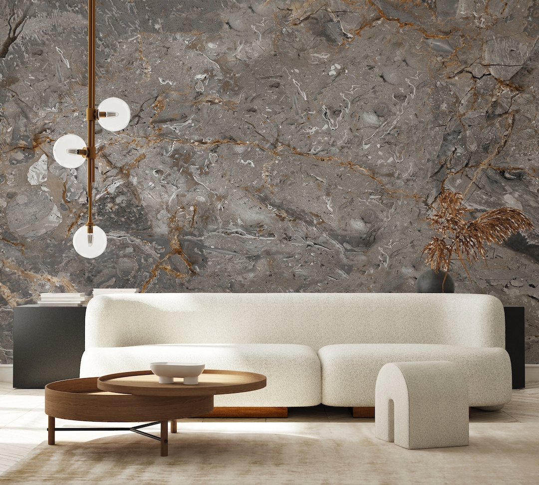 Brown Luxury Wall, Marble Design Wallpaper, Peel and Stick Marble ...