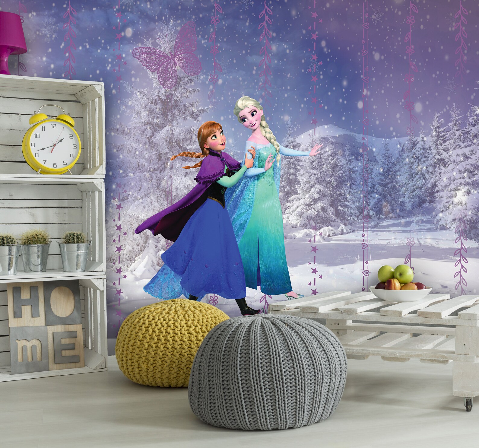 Frozen Elsa Wallpaper Kids Wallpaper Peel and Stick Nursery - Etsy