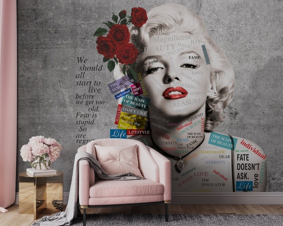 Archivo STL Arte mural de Marilyn Monroe·Objeto imprimible en 3D para