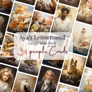 Aya's Lenormand A7, Lenormand, Lenormand deck, Lenormand cards, Divination, Petit Lenormand, Oracle deck, oracle