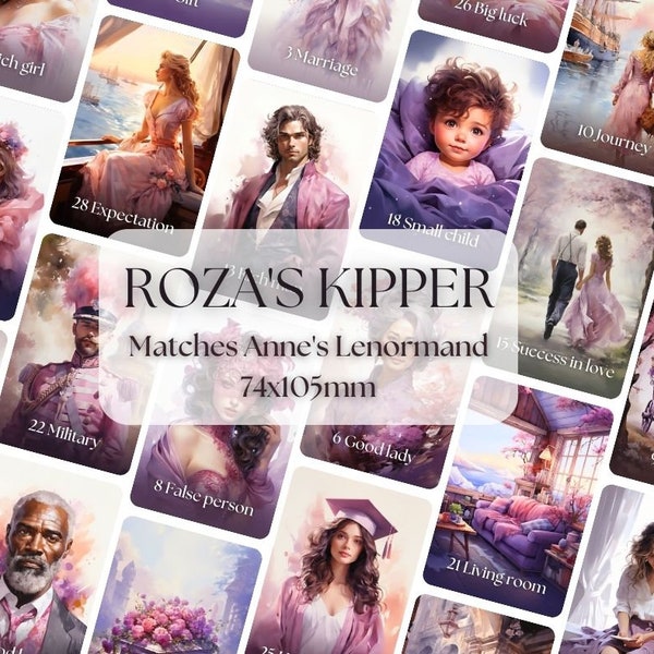 Roza's Kipper, Kipper cards, Kipper deck, Large size cards, Divination, Kipper karten, Oracle