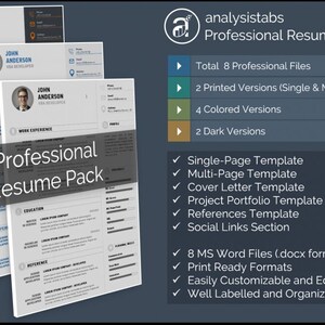 Professional Resume Templates Pack