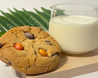 NYC Smarties Chocolate chip cookie Thick Stuffed cookie Easter