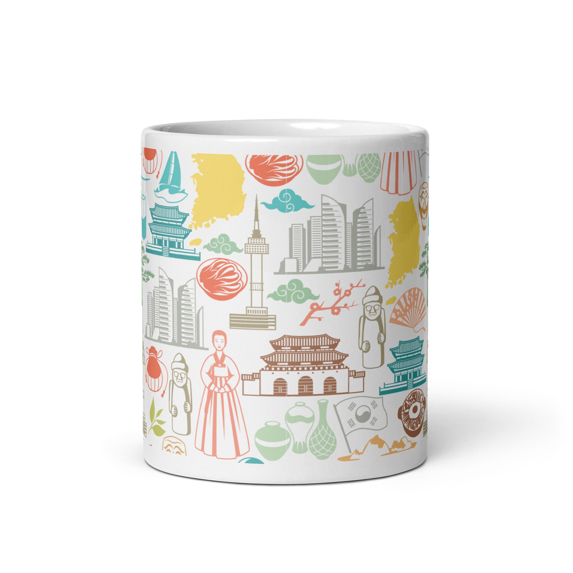 Korean Mug, Seoul Mug, Korean Cup, K Drama Lover, Coffee Mug, K Pop