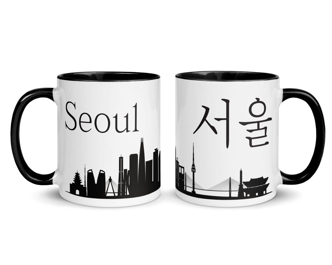 Korean Mug, Seoul Mug, Korean Cup, K Drama Lover, Coffee Mug, K Pop