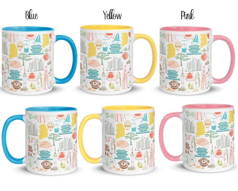 Korean Mug, Seoul Mug, Korean Cup, K Drama Lover, Coffee Mug, K Pop