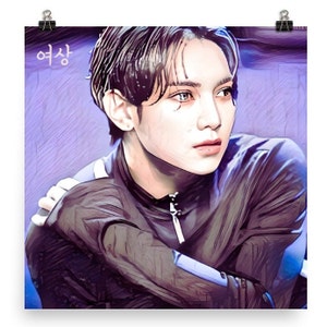 Poster di YeoSang, regalo di Atiny, fan art di Ateez Kpop, poster stampato, regalo coreano, gadget Kpop, idee regalo per i fan del Kpop, cantante coreano del Kpop