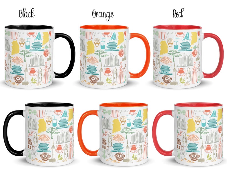 Korean Mug, Seoul Mug, Korean Cup, K Drama Lover, Coffee Mug, K Pop