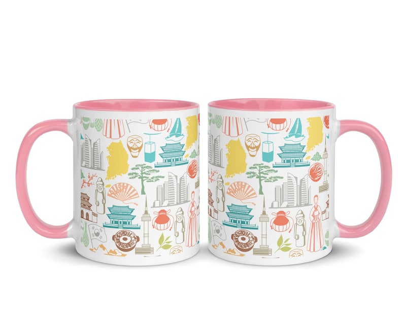 Korean Mug, Seoul Mug, Korean Cup, K Drama Lover, Coffee Mug, K Pop