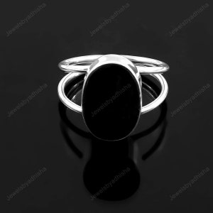 Natural Black Onyx Ring,925 Sterling Silver Ring, Handmade Ring, Black Ring, Women's Ring, Onyx Ring, Gemstone Ring, Art deco Ring, Gift