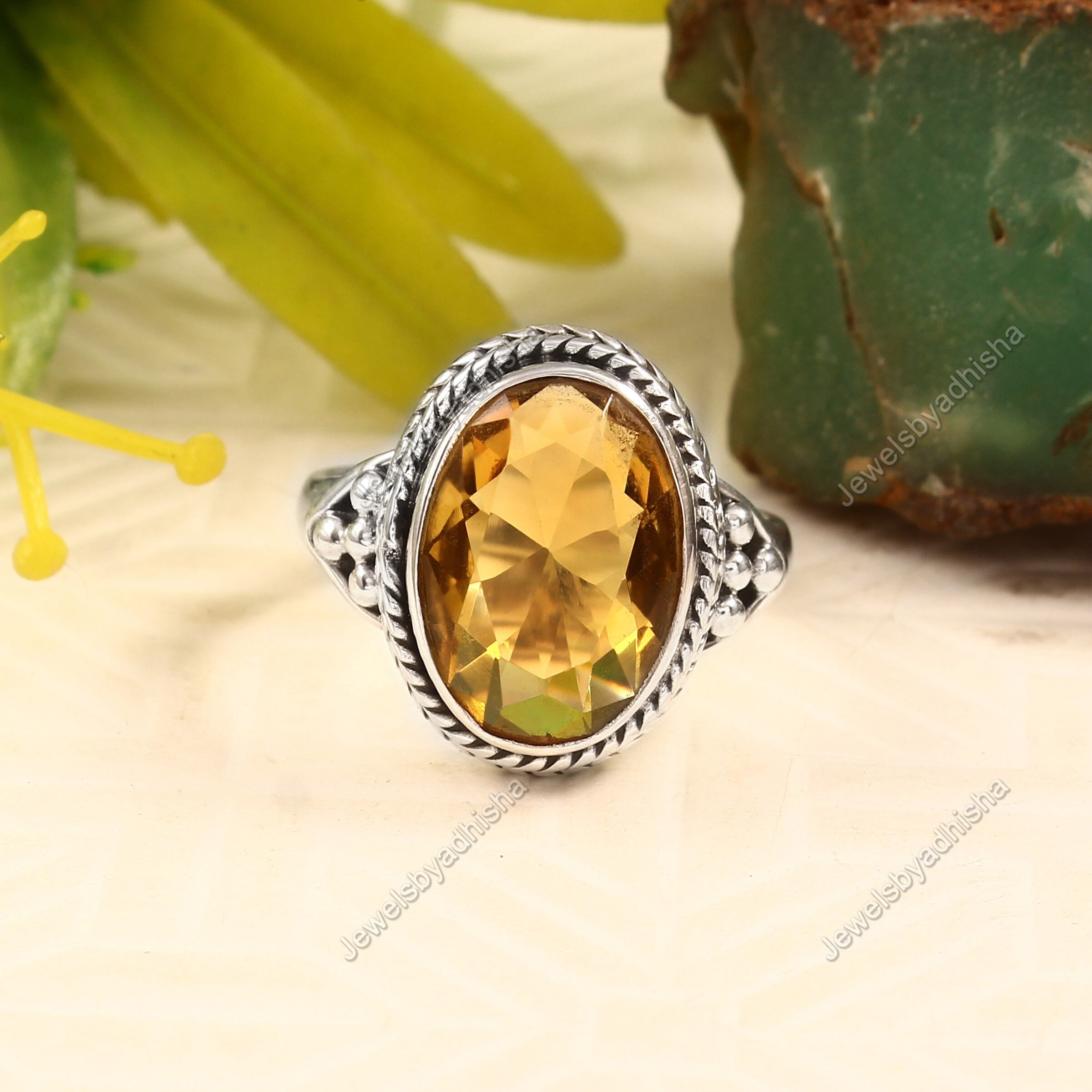 raraブラジル産 天然イエロー シトリン17.9CT S925 指輪 ブラジル産 天然イエロー シトリン17.9CT S925 指輪 【公式通販】