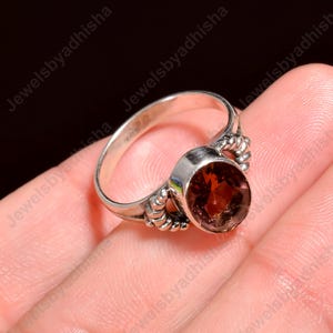 Rhodolite Garnet Ring, Natural Rhodolite Ring, Engagement Ring, 925 Sterling Silver Ring, Gift for Her, Handmade Jewelry, January Birthstone