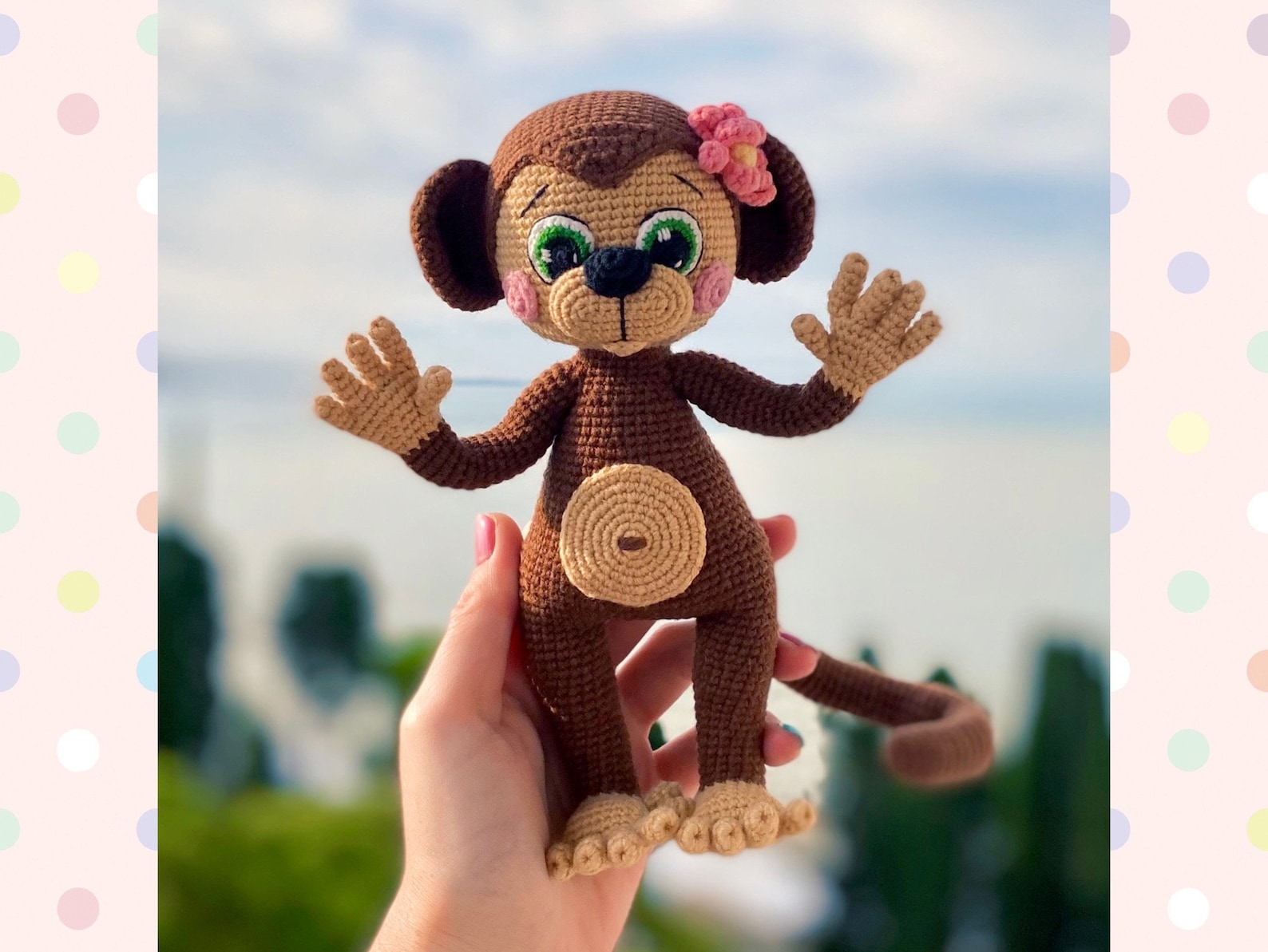 Crochet Pattern Doll Monkey. Tutorial Monkey in English in PDF ...