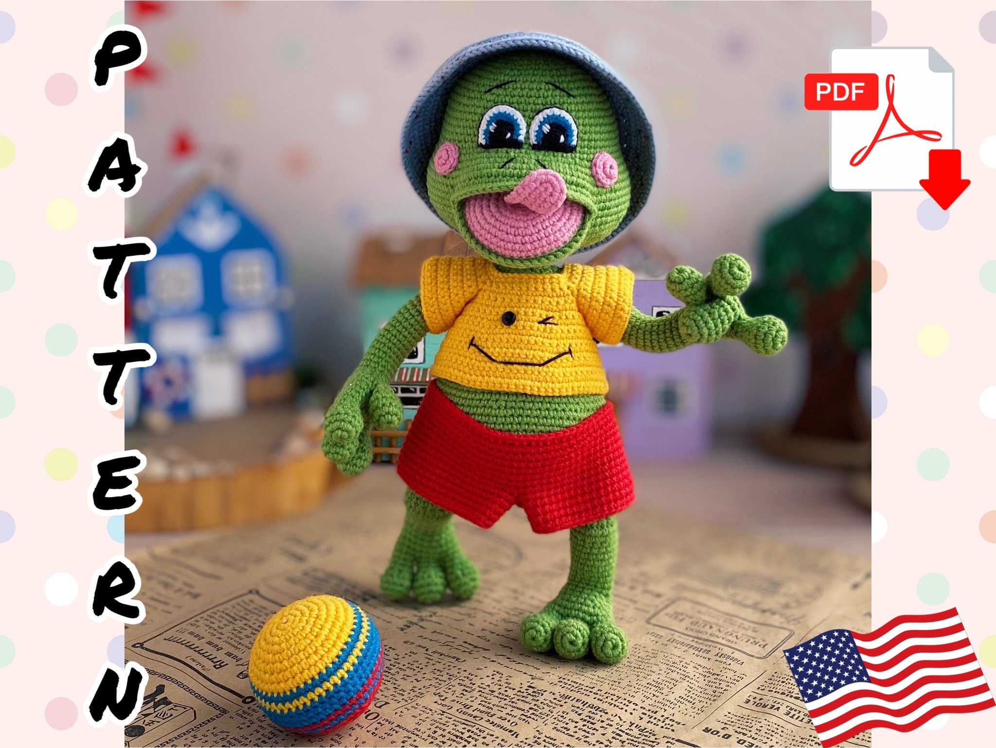 Crazy frog toy - Etsy 日本